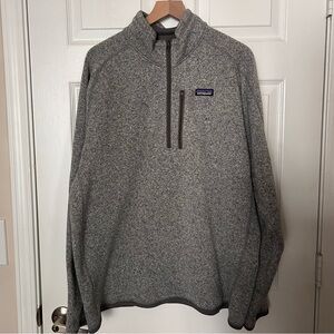 Patagonia Gray Quarter-Zip Pullover Size XL